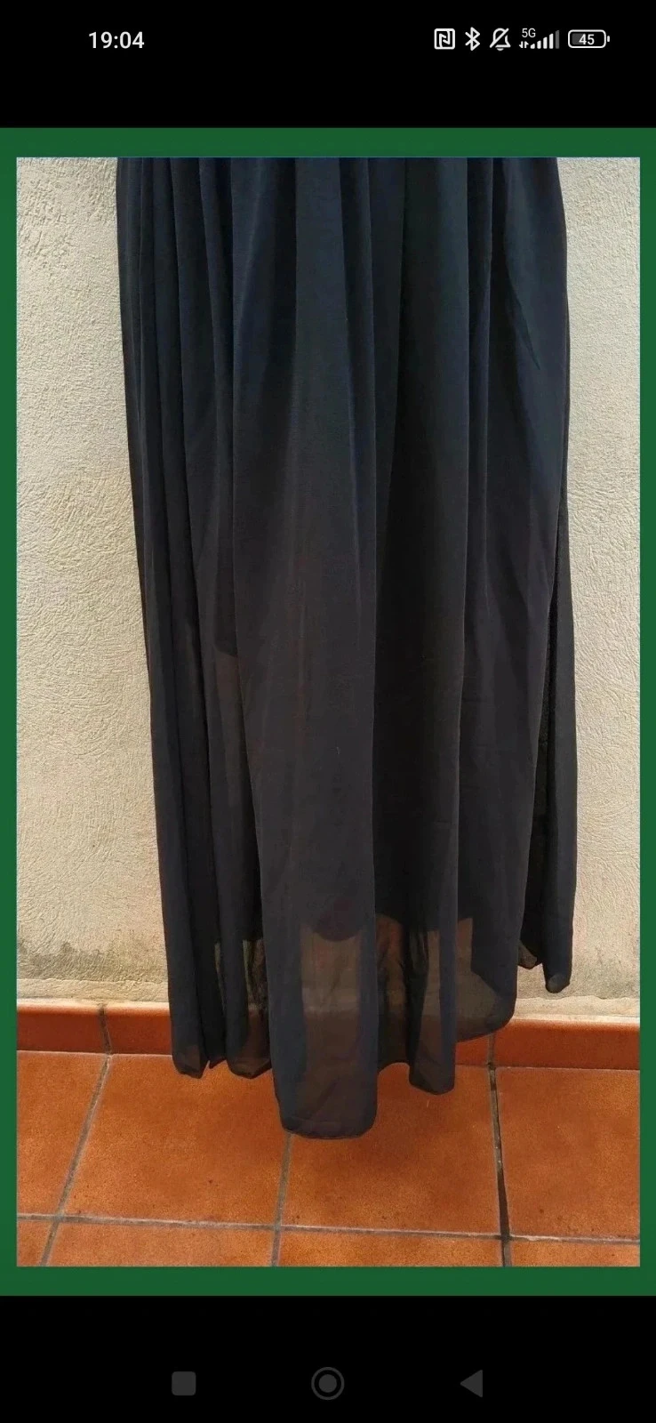Lang zwart jurkje met halsband - Maat M/L ♥ – photo 6